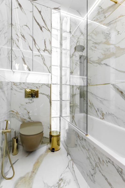 Marble Accents in Bathroom